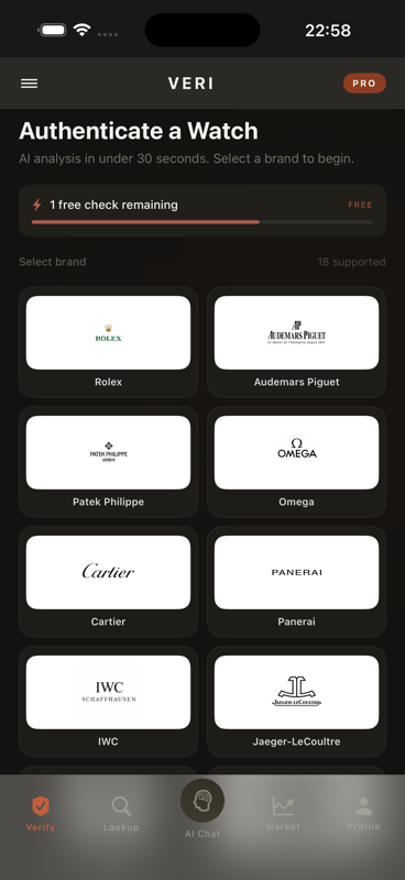 Select a brand and begin capture
